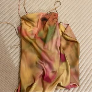 ZARA Tie Dye Slip Dress